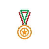 modelo de logotipo de medalha ilustração vetorial design de ícone vetor