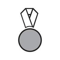 modelo de logotipo de medalha ilustração vetorial design de ícone vetor