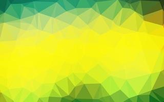 vetor verde escuro e amarelo brilhante padrão triangular.