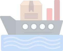 design de ícone de vetor de barco de transporte mundial