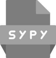 ícone de formato de arquivo sypy vetor