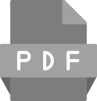 ícone de formato de arquivo pdf vetor