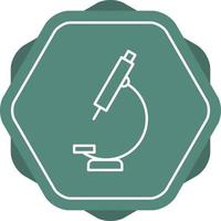 ícone de linha vetorial de microscópio exclusivo vetor