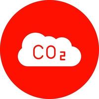 ícone de glifo de co2 vetor