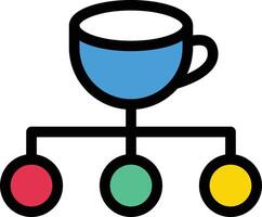 café conectar ilustração vetorial em um icons.vector de qualidade background.premium para conceito e design gráfico. vetor