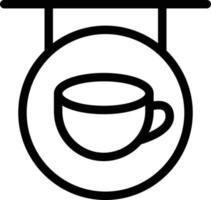 ilustração em vetor de placa de café em um icons.vector de qualidade background.premium para conceito e design gráfico.