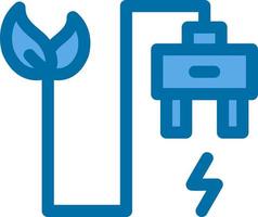 ícone plano de soquete de energia eco vetor