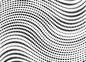 fundo padrão de onda pontilhada. onda com linhas pontilhadas, gradiente de meio-tom com pontos pretos em um fundo branco. vetor