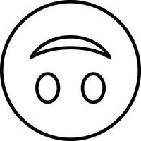 design de ícone de vetor de rosto de cabeça para baixo
