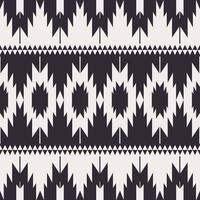 padrão étnico navajo preto e branco. fundo étnico navajo do sudoeste listras preto e branco. uso de padrão boho perfeito para carpete, tapete, tapeçaria, estofamento, elementos de decoração para casa. vetor