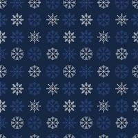 flocos de neve em um fundo azul, padrão sem emenda, vetor. vetor
