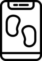 design de ícone de vetor de pedômetro