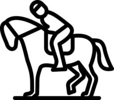 design de ícone de vetor equestre