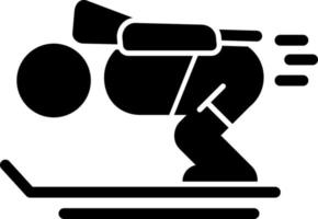design de ícone de vetor de biatlo