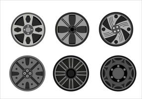 Coleção de vetor hubcap