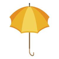 ícone de guarda-chuva amarelo, estilo isométrico vetor