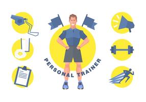 Livre Personal Trainer Vector