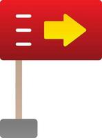 design de ícone de vetor de outdoor de sinal de estrada