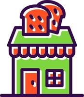 design de ícone de vetor de loja de padaria