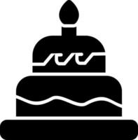 design de ícone de vetor de bolo de duas camadas