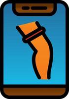 design de ícone de vetor de músculo de perna