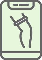design de ícone de vetor de músculo de perna