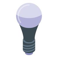 vetor isométrico de ícone de lâmpada led. ideia inteligente