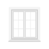 ícone de janela em estilo simples. ilustração em vetor casement em fundo isolado. conceito de negócio de sinal de quadro interior.