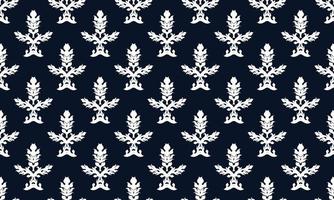 padrão de flor de lis de damasco papel de parede de fundo vetorial sem costura padrão de flor de lis design de textura digital para borda de saree de tecido imprimível de impressão. vetor