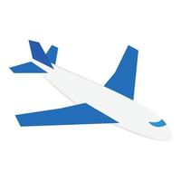 vetor isométrico do ícone do avião. ícone de avião de passageiros