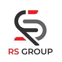 rs sr carta logotipo carta simples um vetor de modelo de logotipo