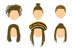 Dreads Template Free Vector