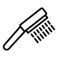 ícone de banho de cabeça de chuveiro, estilo de estrutura de tópicos vetor