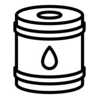 ícone do tanque de querosene, estilo de estrutura de tópicos vetor
