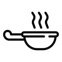 ícone da tigela de molho de soja, estilo de estrutura de tópicos vetor