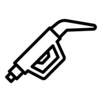 ícone da bomba de querosene, estilo de estrutura de tópicos vetor
