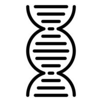 ícone do sistema de dna, estilo de estrutura de tópicos vetor