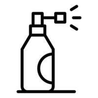 ícone de spray médico, estilo de estrutura de tópicos vetor
