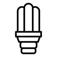 ícone de lâmpada uv, estilo de estrutura de tópicos vetor