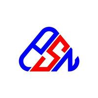 design criativo do logotipo da carta psn com gráfico vetorial, logotipo simples e moderno da psn. vetor