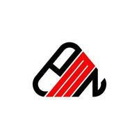 design criativo do logotipo da carta pmn com gráfico vetorial, logotipo simples e moderno pmn. vetor