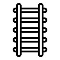 ícone de escada de escada, estilo de estrutura de tópicos vetor