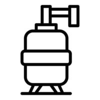 ícone da bomba de água, estilo de estrutura de tópicos vetor
