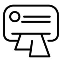 ícone de guardanapos de pacote, estilo de estrutura de tópicos vetor