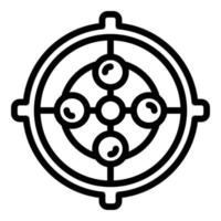 ícone de bueiro separativo, estilo de estrutura de tópicos vetor