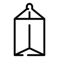 ícone tetrapack de leite, estilo de estrutura de tópicos vetor
