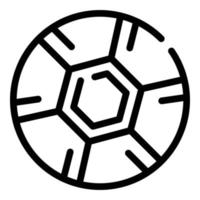 ícone de bola de futebol, estilo de estrutura de tópicos vetor