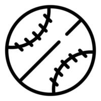 ícone de bola de tênis, estilo de estrutura de tópicos vetor