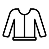 ícone de camisa de retrosaria, estilo de estrutura de tópicos vetor