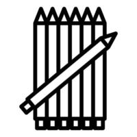 ícone de lápis de perfeccionismo, estilo de estrutura de tópicos vetor